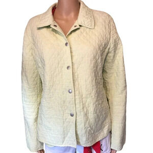 VTG White Stag 100% Cotton Buttons Down Quilted jacket women size M